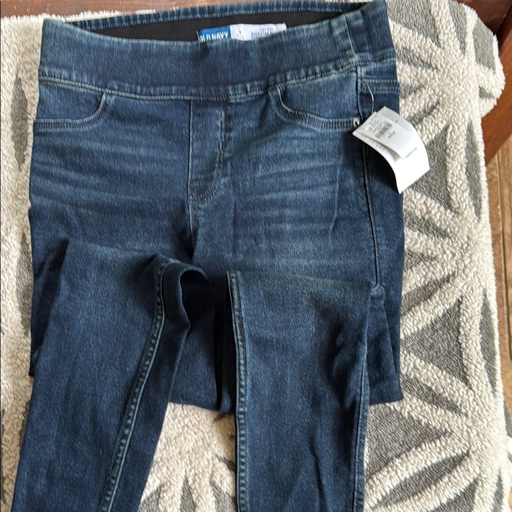 Old Navy Blue Jeggings with Elastic Waistband